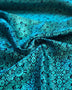 Turquoise Printed Silk Charmeuse - Needle Sharp