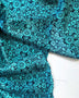 Turquoise Printed Silk Charmeuse - Needle Sharp